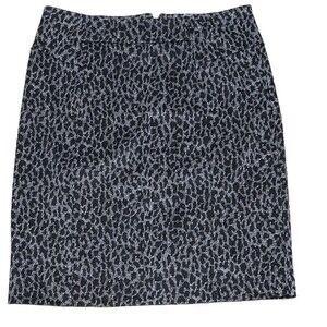 Michael Michael Kors animal print pencil skirt short black gray size Medium